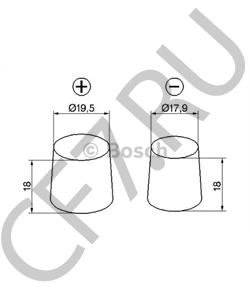 000 915 105 CD Стартерная аккумуляторная батарея SEAT в городе Омск