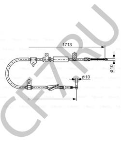 GVC 9023 87 Трос, стояночная тормозная система MG в городе Омск