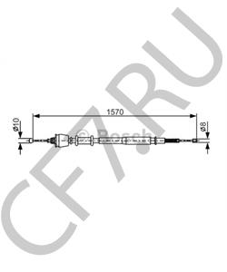 SPB 1015 50 Трос, стояночная тормозная система MG в городе Омск