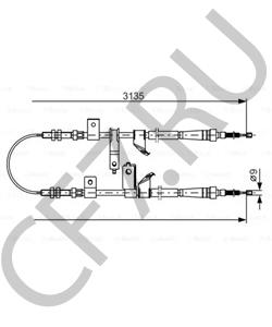 54400M70F10 Трос, стояночная тормозная система MARUTI в городе Омск