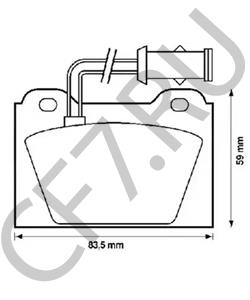 GBP90259 Комплект тормозных колодок, дисковый тормоз AUSTIN в городе Омск