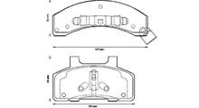 OLDSMOBILE Комплект тормозных колодок, дисковый тормоз