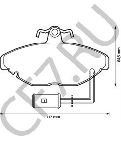 GBP90296 Комплект тормозных колодок, дисковый тормоз AUSTIN в городе Омск