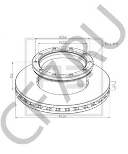 683 23 825 Тормозной диск MERITOR в городе Омск