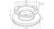 MERITOR Тормозной диск