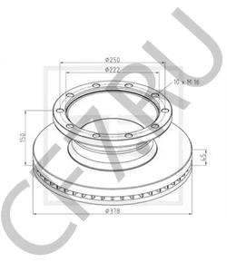 212 25 115 Тормозной диск MERITOR в городе Омск