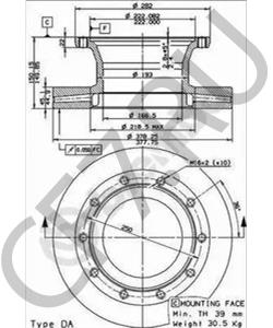 31788700100 Тормозной диск MERITOR в городе Омск