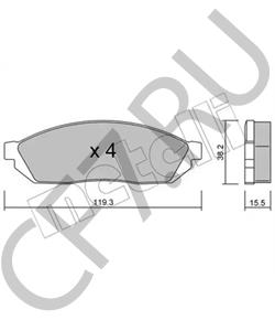 55200-70820 Комплект тормозных колодок, дисковый тормоз MARUTI в городе Омск