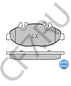 636 420 02 20 Комплект тормозных колодок, дисковый тормоз MERCEDES-BENZ (FJDA) в городе Омск