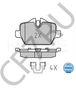 34 21 6 788 183 Комплект тормозных колодок, дисковый тормоз BMW (BRILLIANCE) в городе Омск