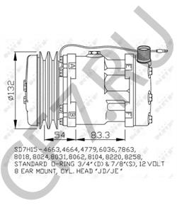 82011594 Компрессор, кондиционер FORD NEW HOLLAND в городе Омск