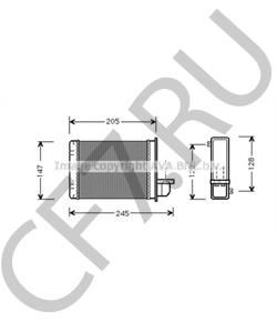 GEF10070 Теплообменник, отопление салона AUSTIN в городе Омск