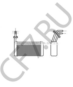 ABR9777 Теплообменник, отопление салона AUSTIN в городе Омск