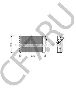 BAU5230 Теплообменник, отопление салона AUSTIN в городе Омск