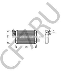 AFP5144 Теплообменник, отопление салона AUSTIN в городе Омск
