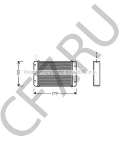 DZB3226 Теплообменник, отопление салона AUSTIN в городе Омск