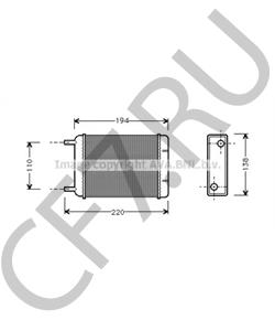 BAU5043 Теплообменник, отопление салона AUSTIN в городе Омск