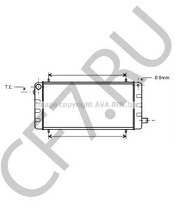 FRP1206 Радиатор, охлаждение двигателя AUSTIN в городе Омск