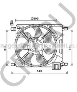 95978940 Вентилятор, охлаждение двигателя CHEVROLET в городе Омск
