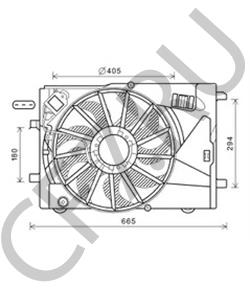 95097122 Вентилятор, охлаждение двигателя CHEVROLET в городе Омск