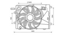 CHEVROLET Вентилятор, охлаждение двигателя
