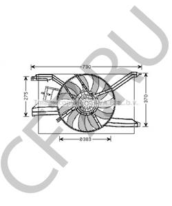 24410992 Вентилятор, охлаждение двигателя CHEVROLET в городе Омск