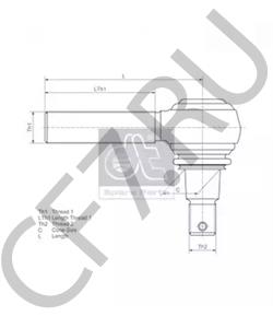 0819 0225 Наконечник поперечной рулевой тяги DEUTZ в городе Омск