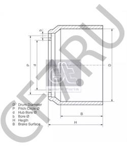 MBD2051 Тормозной барабан MERITOR в городе Омск