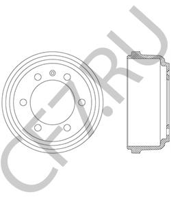 500300058 Тормозной барабан IVECO в городе Омск