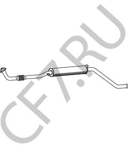 11181200020 Средний глушитель выхлопных газов LADA в городе Омск