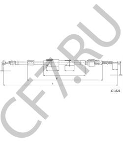 4642028200 Трос, стояночная тормозная система ASIA MOTORS в городе Омск