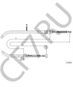 365319C005 Трос, стояночная тормозная система LDV в городе Омск