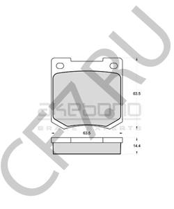 GBP90260 Комплект тормозных колодок, дисковый тормоз JENSEN в городе Омск