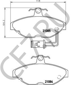 GBP90295 Комплект тормозных колодок, дисковый тормоз AUSTIN в городе Омск