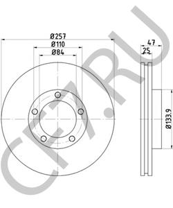 4351235260 Тормозной диск TOYOTA в городе Омск