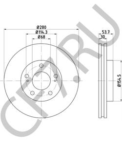 4020637P05 Тормозной диск NISSAN в городе Омск