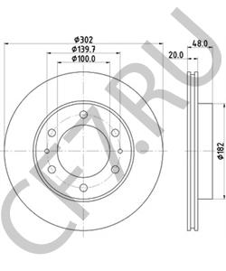 4351269040 Тормозной диск TOYOTA в городе Омск