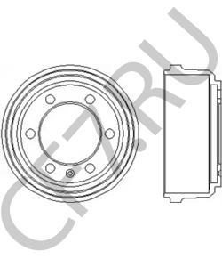 7165379 Тормозной барабан IVECO в городе Омск