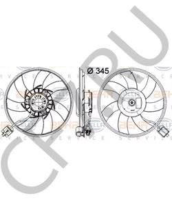 13241734 Вентилятор, охлаждение двигателя CHEVROLET в городе Омск