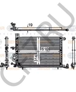 1L0 820 413 E Конденсатор, кондиционер AUDI в городе Омск