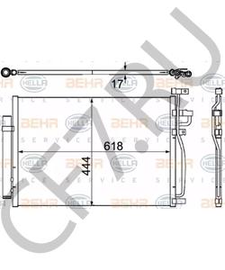 96436393 Конденсатор, кондиционер CHEVROLET в городе Омск