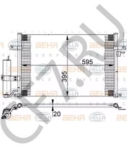96484931 Конденсатор, кондиционер CHEVROLET в городе Омск