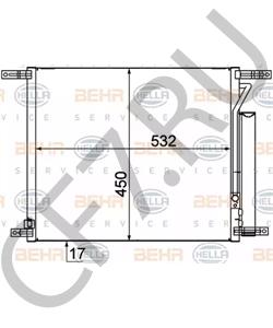 96802950 Конденсатор, кондиционер CHEVROLET в городе Омск