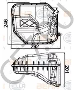 7L0 121 407 E Компенсационный бак, охлаждающая жидкость AUDI в городе Омск