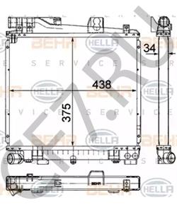 17 11 1 709 350 Радиатор, охлаждение двигателя BMW в городе Омск