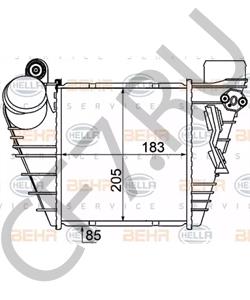 1J0 145 805 C Интеркулер AUDI в городе Омск