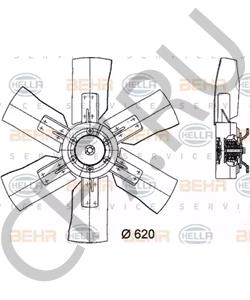 51 06601 0221 Вентилятор, охлаждение двигателя MAN в городе Омск