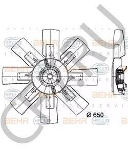 8604 052 Вентилятор, охлаждение двигателя IVECO в городе Омск