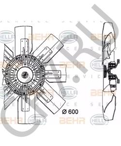 3621 25 Вентилятор, охлаждение двигателя NEOPLAN в городе Омск