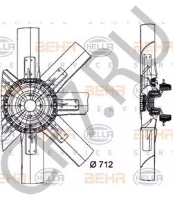 51 02601 9227 Вентилятор, охлаждение двигателя MAN в городе Омск